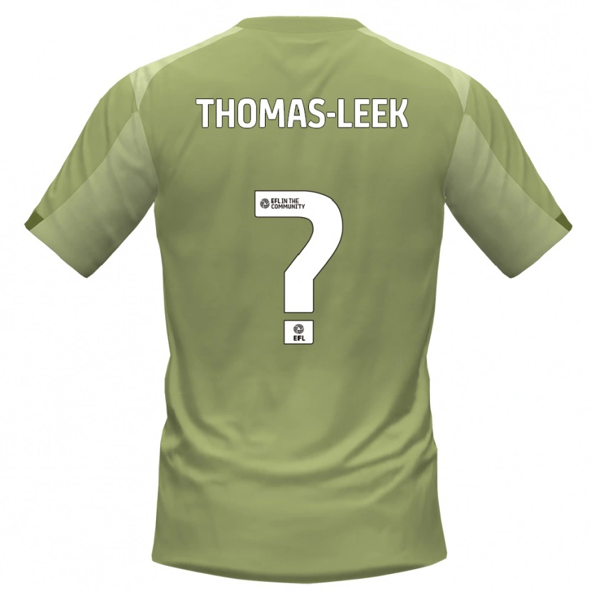 Danxen Kinderen Ellie Thomas-Leek #0 Salie Champagne Uitshirt Uittenue 2025/26 T-Shirt
