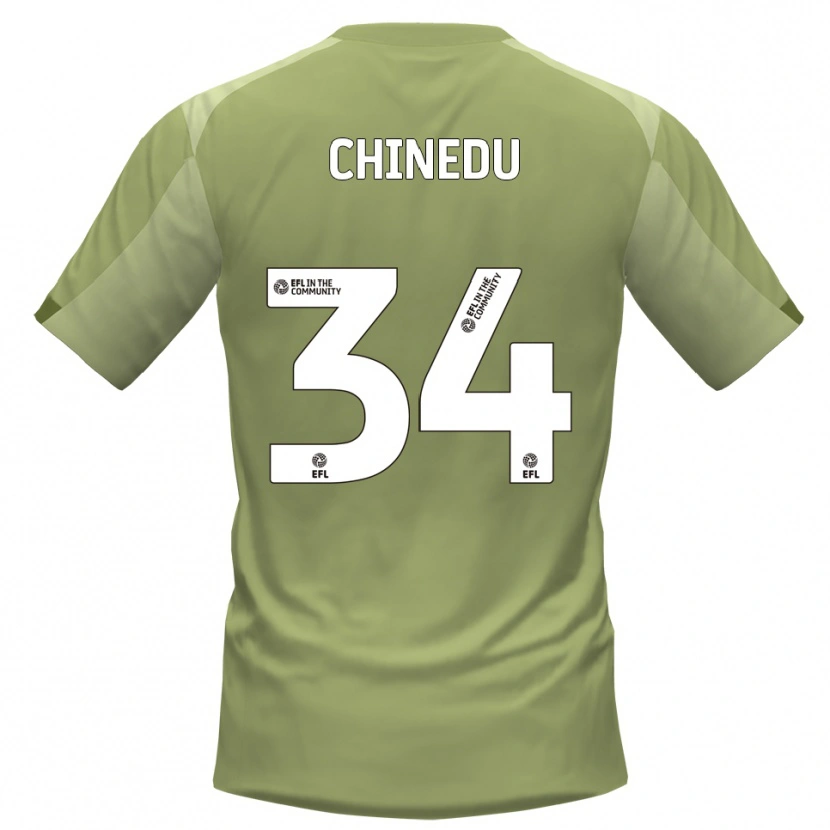 Danxen Kinderen Phillip Chinedu #34 Salie Champagne Uitshirt Uittenue 2025/26 T-Shirt