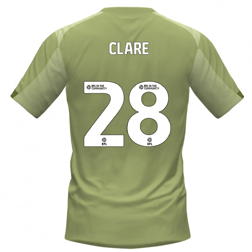 Danxen Kinderen Sean Clare #28 Salie Champagne Uitshirt Uittenue 2025/26 T-Shirt