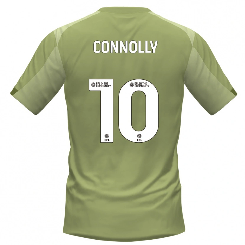 Danxen Kinderen Aaron Connolly #10 Salie Champagne Uitshirt Uittenue 2025/26 T-Shirt