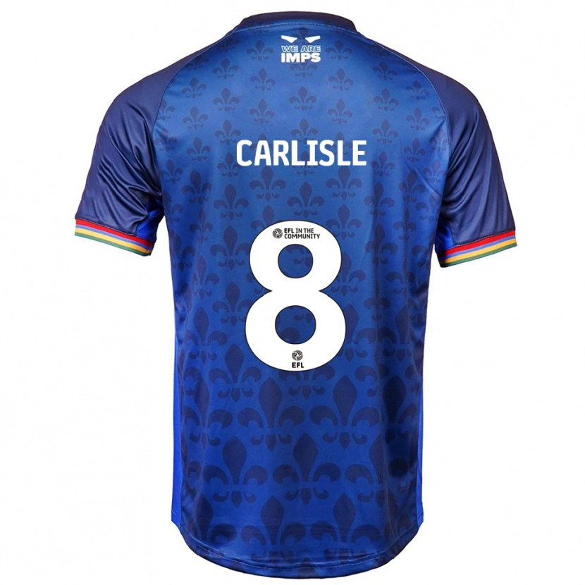 Danxen Kinderen Charlie Carlisle #8 Blauw Marine Uitshirt Uittenue 2025/26 T-Shirt