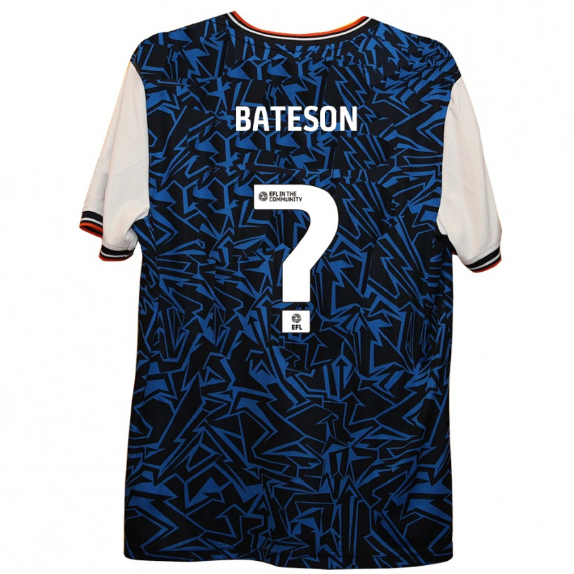Danxen Kinderen Jack Bateson #0 Blauw Zwart Wit Uitshirt Uittenue 2025/26 T-Shirt