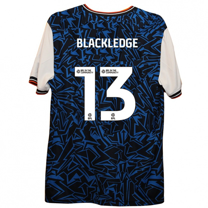 Danxen Kinderen Henry Blackledge #13 Blauw Zwart Wit Uitshirt Uittenue 2025/26 T-Shirt