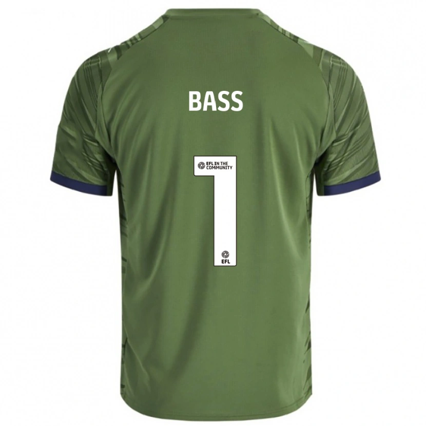 Danxen Kinderen Alex Bass #1 Groen Wit Uitshirt Uittenue 2025/26 T-Shirt