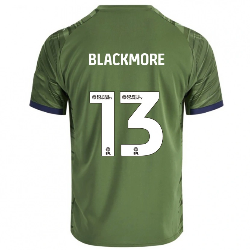 Danxen Kinderen Will Blackmore #13 Groen Wit Uitshirt Uittenue 2025/26 T-Shirt