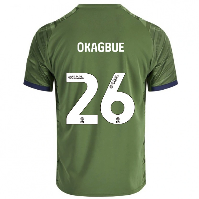 Danxen Kinderen David Okagbue #26 Groen Wit Uitshirt Uittenue 2025/26 T-Shirt