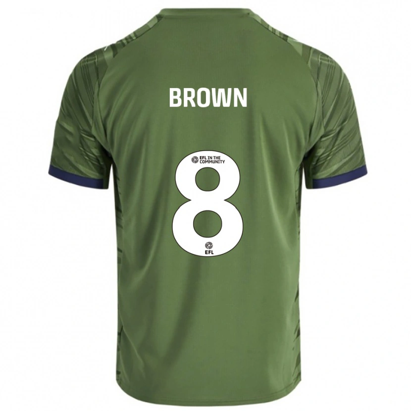 Danxen Kinderen Poppie Brown #8 Groen Wit Uitshirt Uittenue 2025/26 T-Shirt