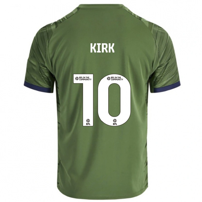 Danxen Kinderen Tara Kirk #10 Groen Wit Uitshirt Uittenue 2025/26 T-Shirt