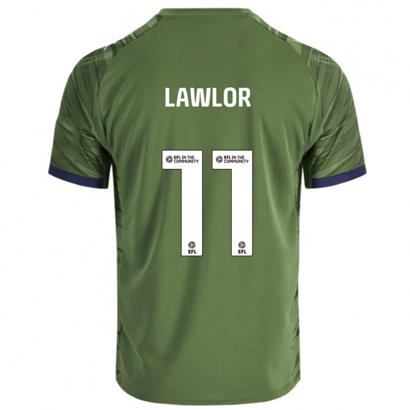 Danxen Kinderen Megan Lawlor #11 Groen Wit Uitshirt Uittenue 2025/26 T-Shirt