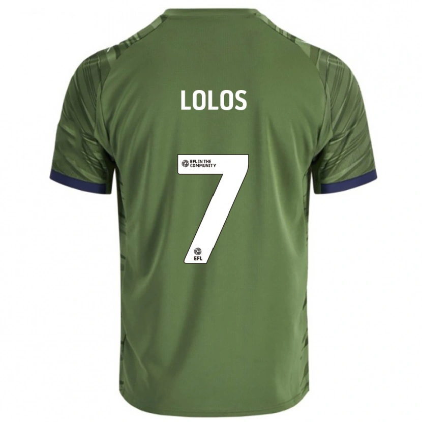 Danxen Kinderen Klaidi Lolos #7 Groen Wit Uitshirt Uittenue 2025/26 T-Shirt