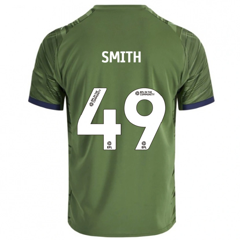Danxen Kinderen Bastian Smith #49 Groen Wit Uitshirt Uittenue 2025/26 T-Shirt