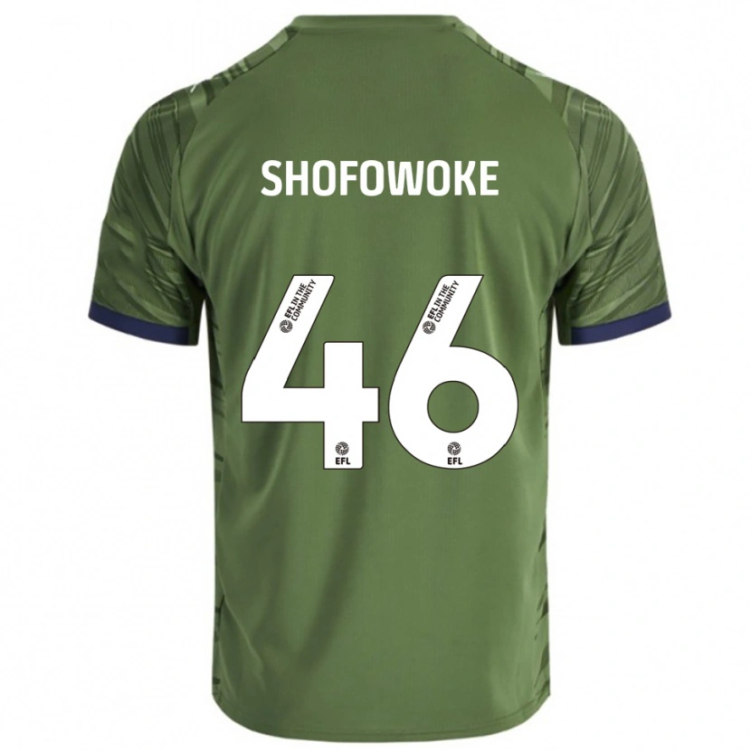 Danxen Kinderen Boluwatife Shofowoke #46 Groen Wit Uitshirt Uittenue 2025/26 T-Shirt