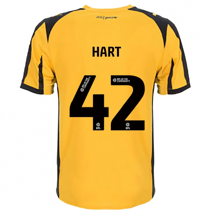 Danxen Kinderen Sam Hart #42 Oranje Zwart Uitshirt Uittenue 2025/26 T-Shirt