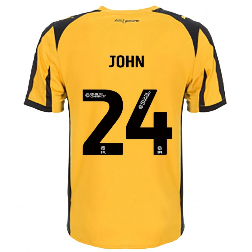 Danxen Kinderen Kyle John #24 Oranje Zwart Uitshirt Uittenue 2025/26 T-Shirt