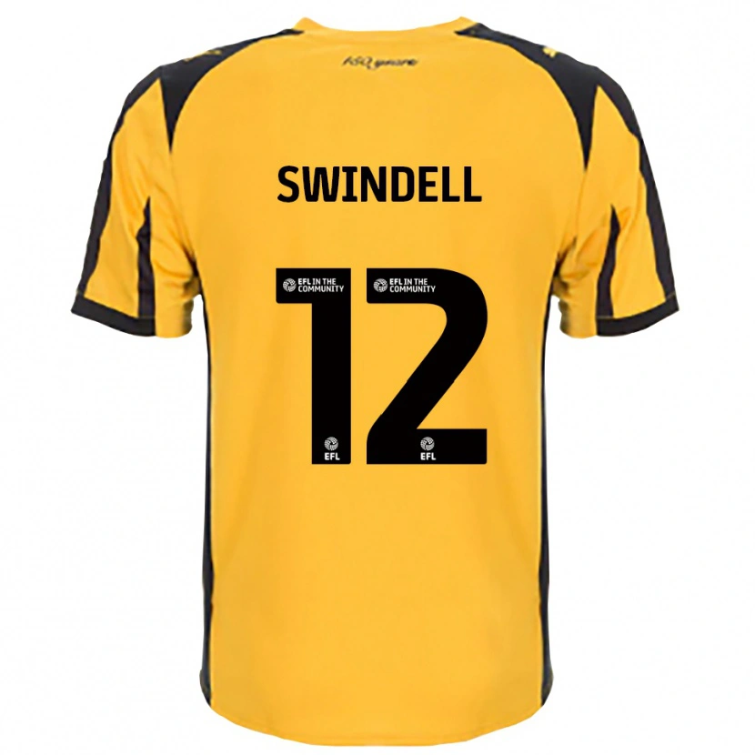 Danxen Kinderen Chloe Swindell #12 Oranje Zwart Uitshirt Uittenue 2025/26 T-Shirt