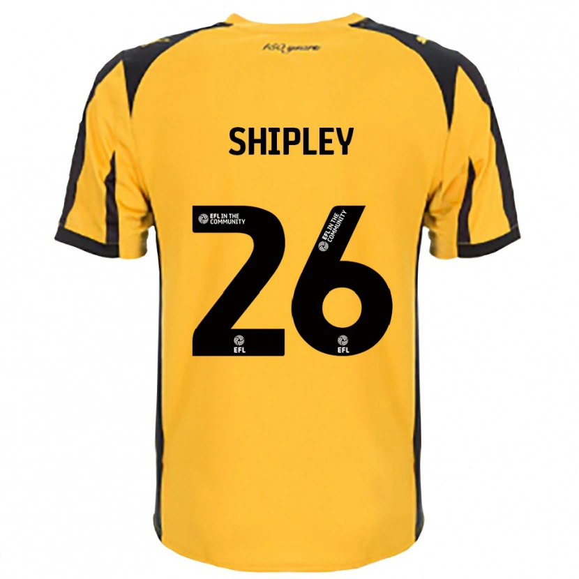 Danxen Kinderen Jordan Shipley #26 Oranje Zwart Uitshirt Uittenue 2025/26 T-Shirt
