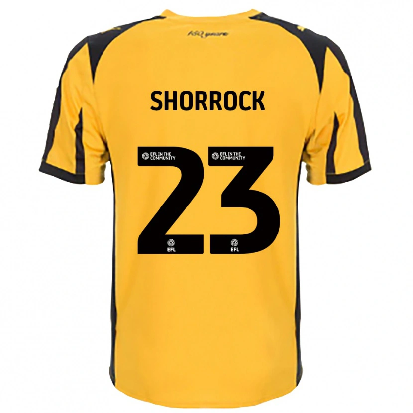 Danxen Kinderen Jack Shorrock #23 Oranje Zwart Uitshirt Uittenue 2025/26 T-Shirt