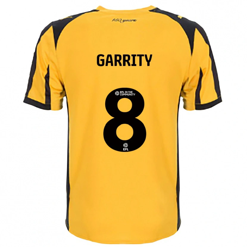 Danxen Kinderen Ben Garrity #8 Oranje Zwart Uitshirt Uittenue 2025/26 T-Shirt