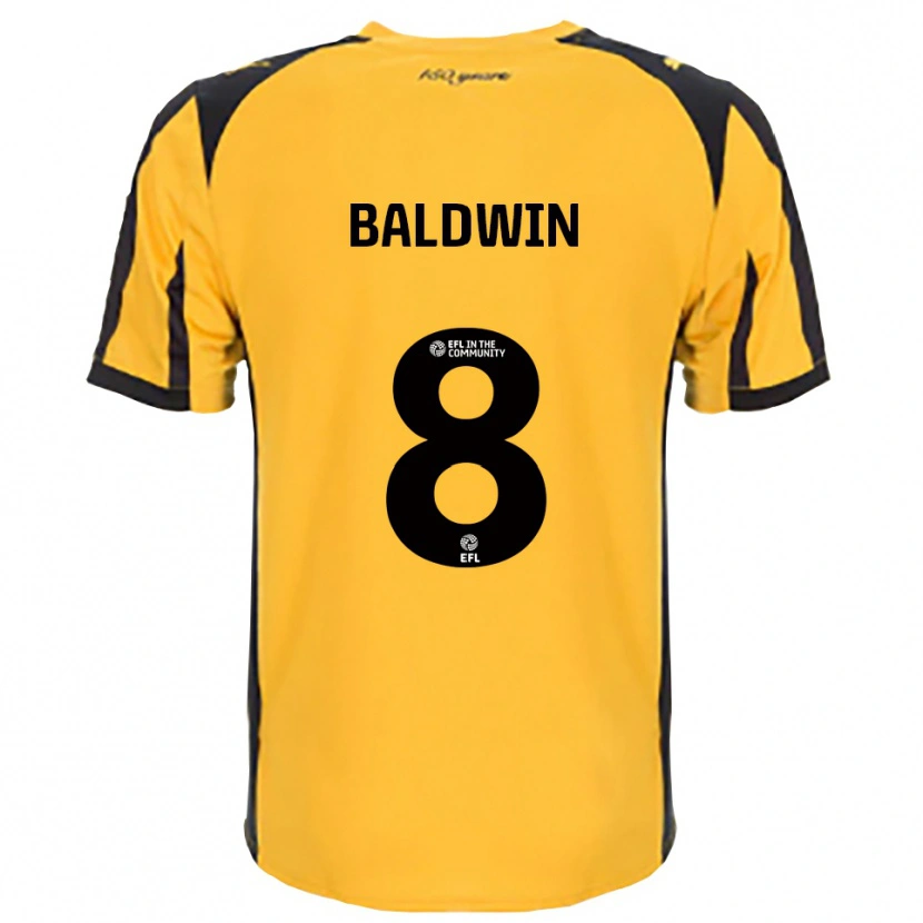 Danxen Kinderen Meg Baldwin #8 Oranje Zwart Uitshirt Uittenue 2025/26 T-Shirt