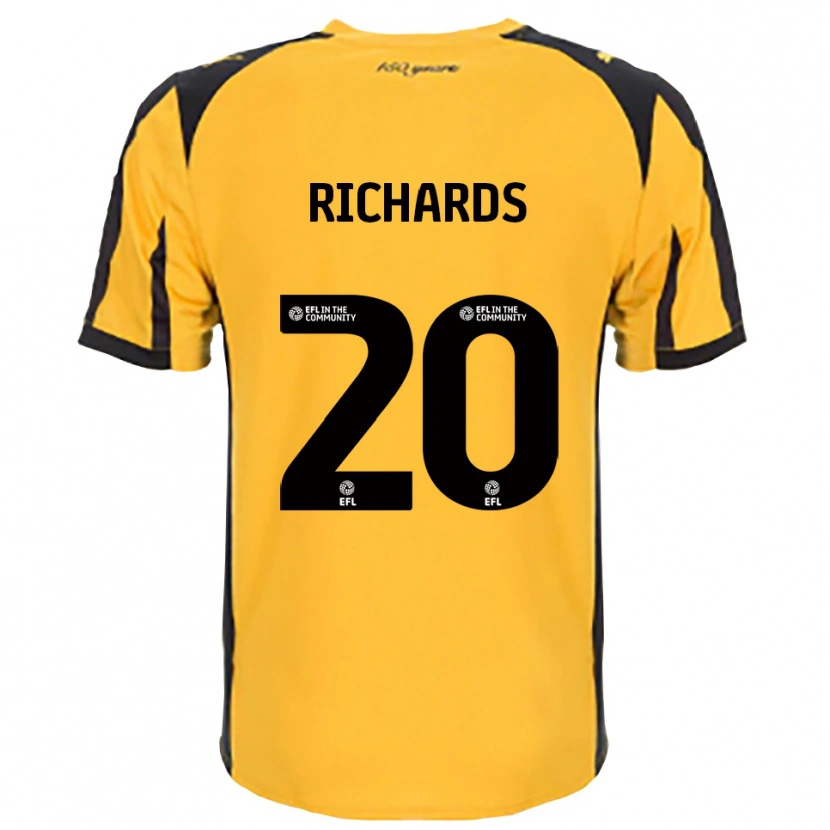 Danxen Kinderen Rico Richards #20 Oranje Zwart Uitshirt Uittenue 2025/26 T-Shirt