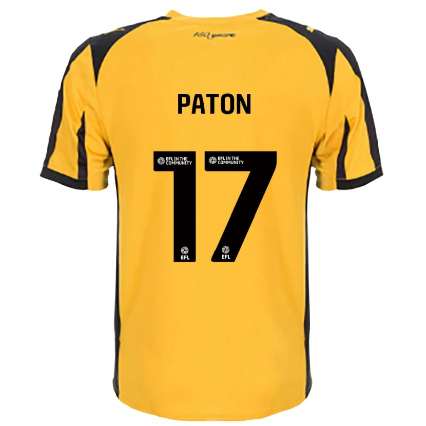 Danxen Kinderen Ruari Paton #17 Oranje Zwart Uitshirt Uittenue 2025/26 T-Shirt