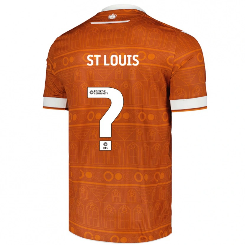 Danxen Kinderen T'shay St Louis #0 Oranje Wit Uitshirt Uittenue 2025/26 T-Shirt