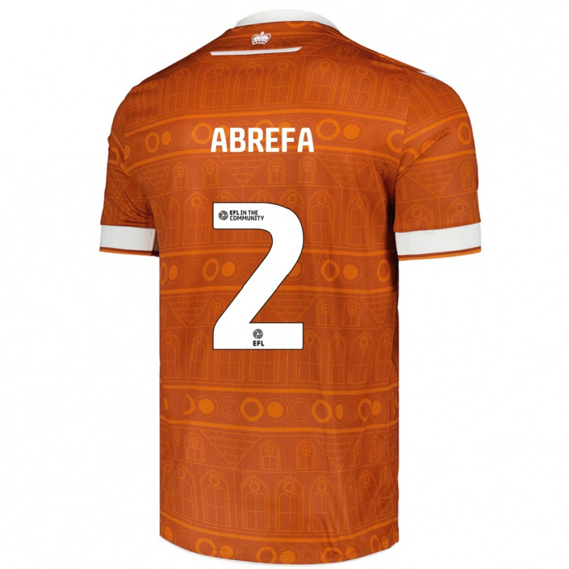 Danxen Kinderen Kelvin Abrefa #2 Oranje Wit Uitshirt Uittenue 2025/26 T-Shirt