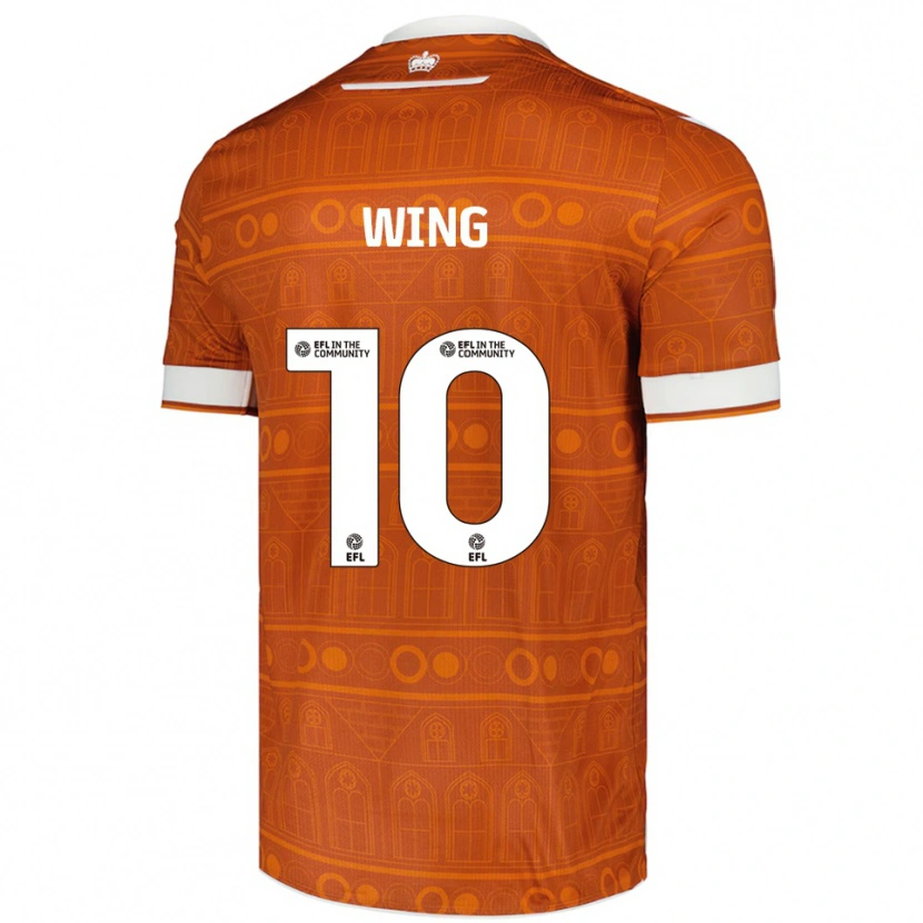 Danxen Kinderen Lewis Wing #10 Oranje Wit Uitshirt Uittenue 2025/26 T-Shirt