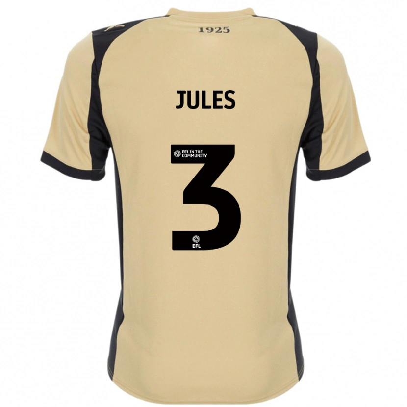 Danxen Kinderen Zak Jules #3 Goud Zwart Uitshirt Uittenue 2025/26 T-Shirt