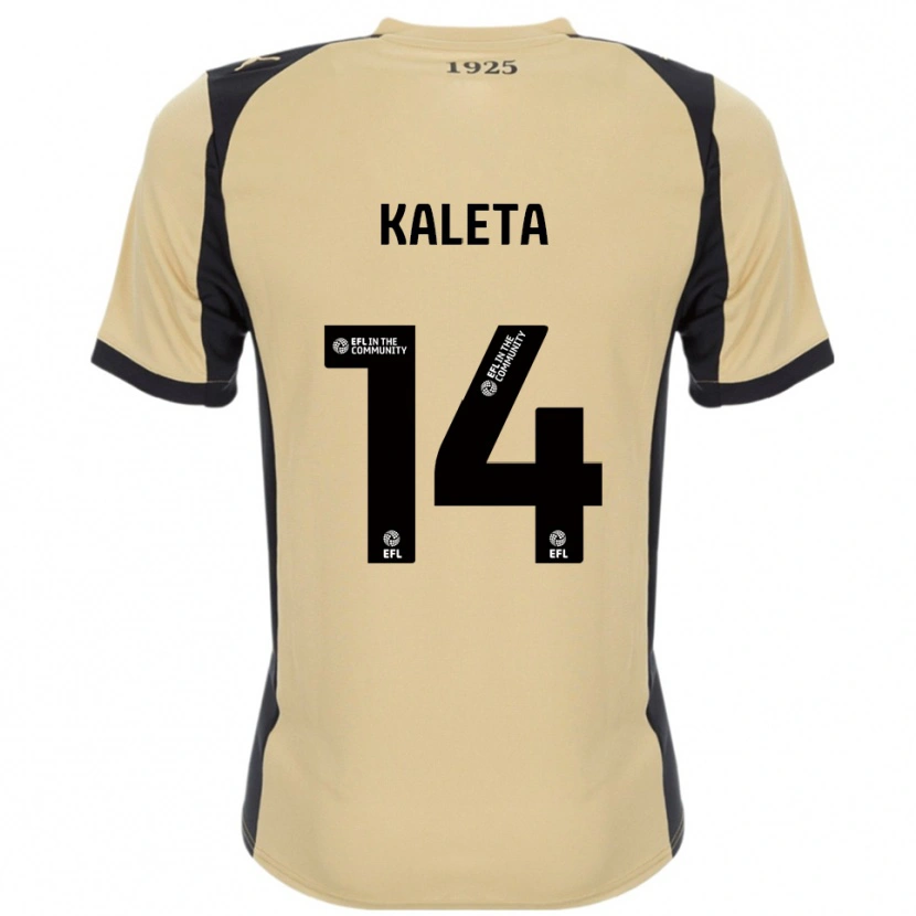 Danxen Kinderen Marvin Kaleta #14 Goud Zwart Uitshirt Uittenue 2025/26 T-Shirt