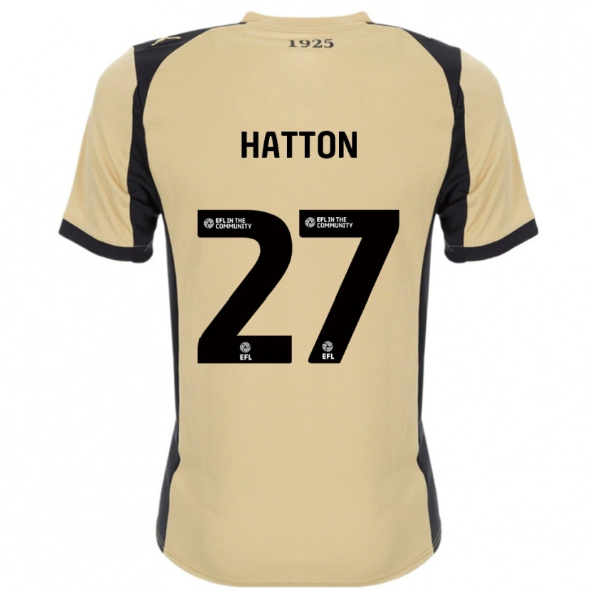 Danxen Kinderen Ben Hatton #27 Goud Zwart Uitshirt Uittenue 2025/26 T-Shirt