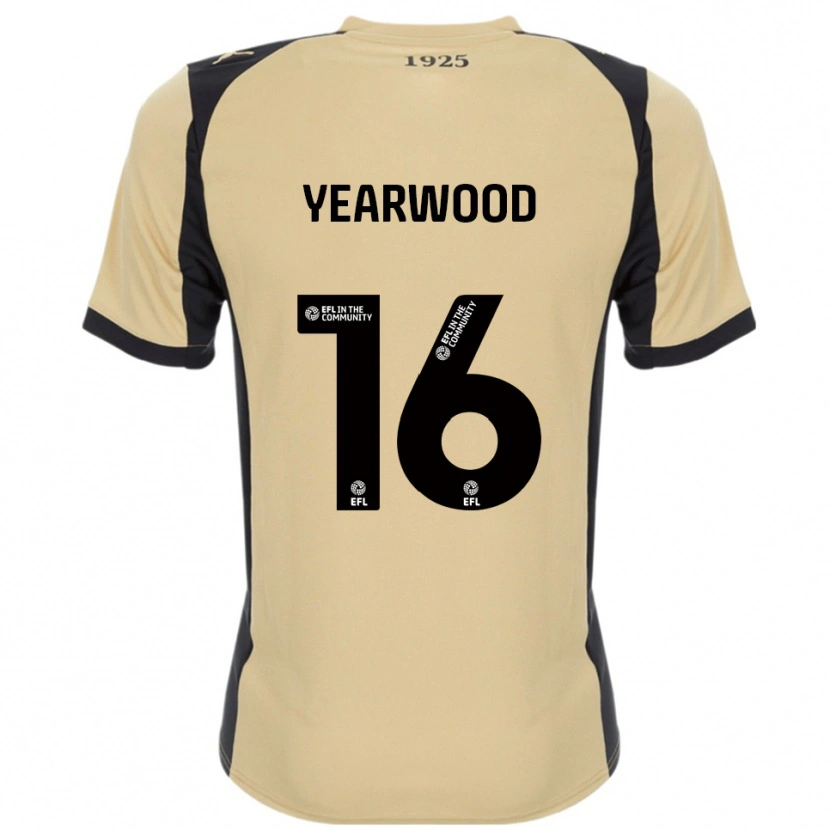 Danxen Kinderen Dru Yearwood #16 Goud Zwart Uitshirt Uittenue 2025/26 T-Shirt