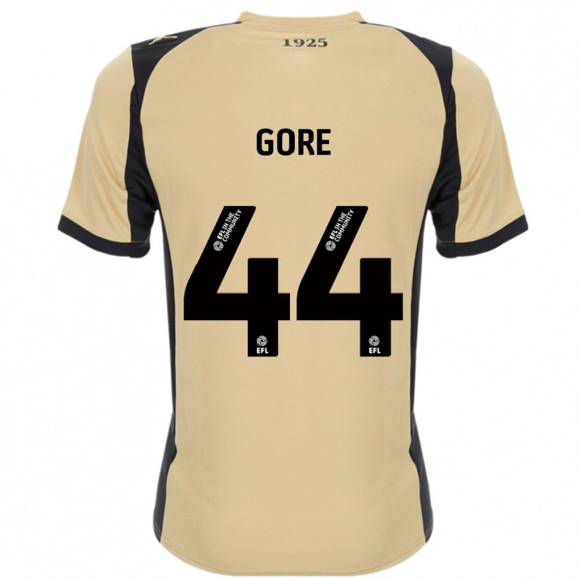 Danxen Kinderen Daniel Gore #44 Goud Zwart Uitshirt Uittenue 2025/26 T-Shirt