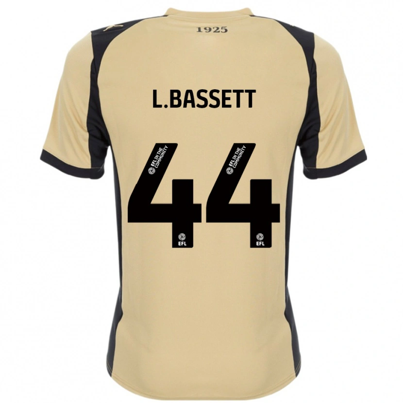 Danxen Kinderen Louis Bassett #44 Goud Zwart Uitshirt Uittenue 2025/26 T-Shirt