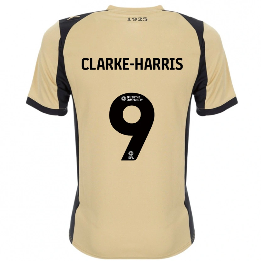 Danxen Kinderen Jonson Clarke-Harris #9 Goud Zwart Uitshirt Uittenue 2025/26 T-Shirt