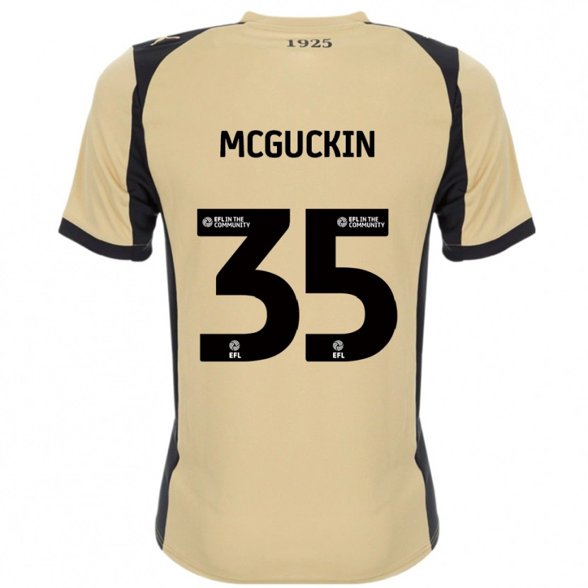 Danxen Kinderen Ciaran Mcguckin #35 Goud Zwart Uitshirt Uittenue 2025/26 T-Shirt