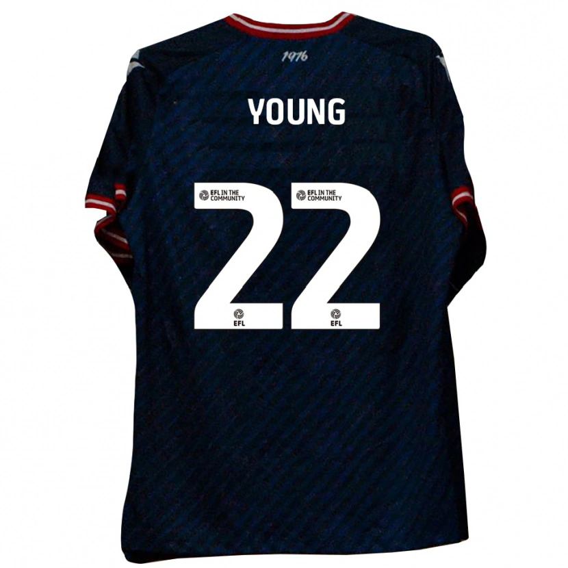 Danxen Kinderen Jake Young #22 Marine Rood Uitshirt Uittenue 2025/26 T-Shirt