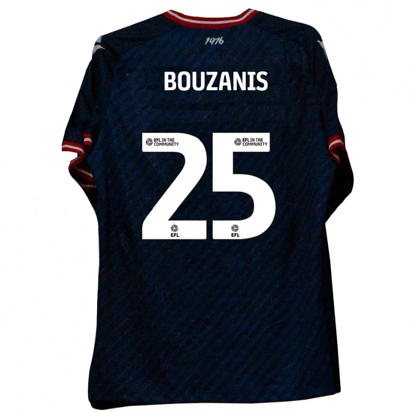 Danxen Kinderen Dean Bouzanis #25 Marine Rood Uitshirt Uittenue 2025/26 T-Shirt