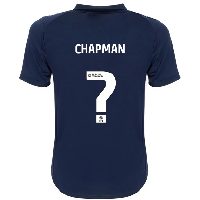 Danxen Kinderen Llyton Chapman #0 Marine Wit Uitshirt Uittenue 2025/26 T-Shirt