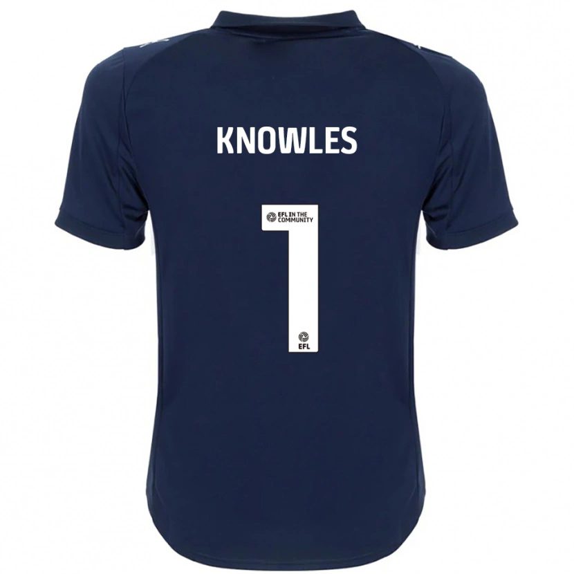Danxen Kinderen Amelia Knowles #1 Marine Wit Uitshirt Uittenue 2025/26 T-Shirt