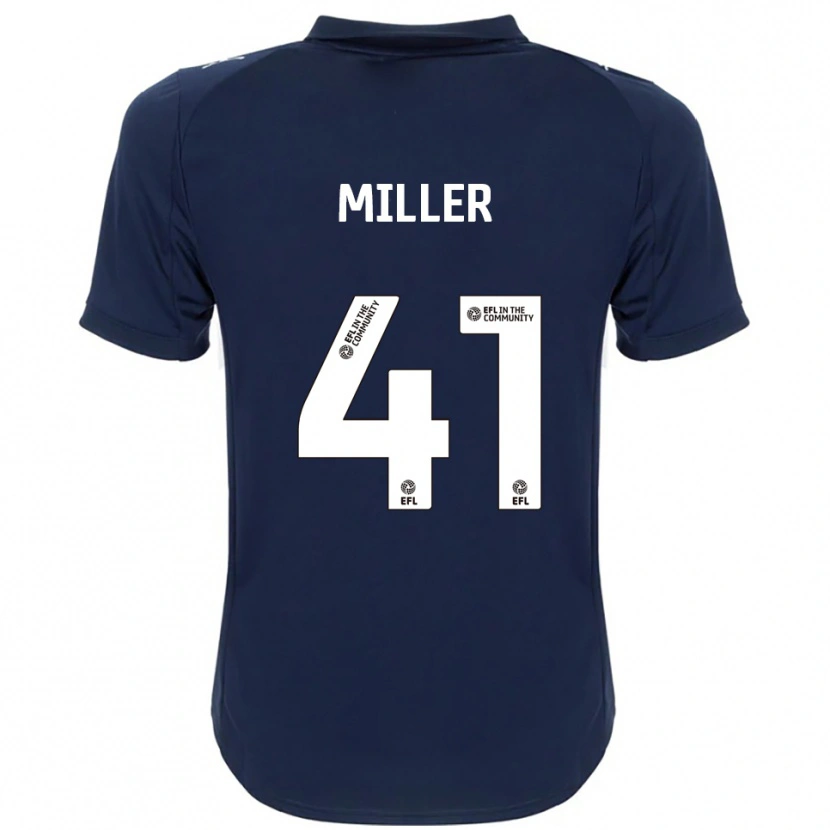 Danxen Kinderen K'marni Miller #41 Marine Wit Uitshirt Uittenue 2025/26 T-Shirt