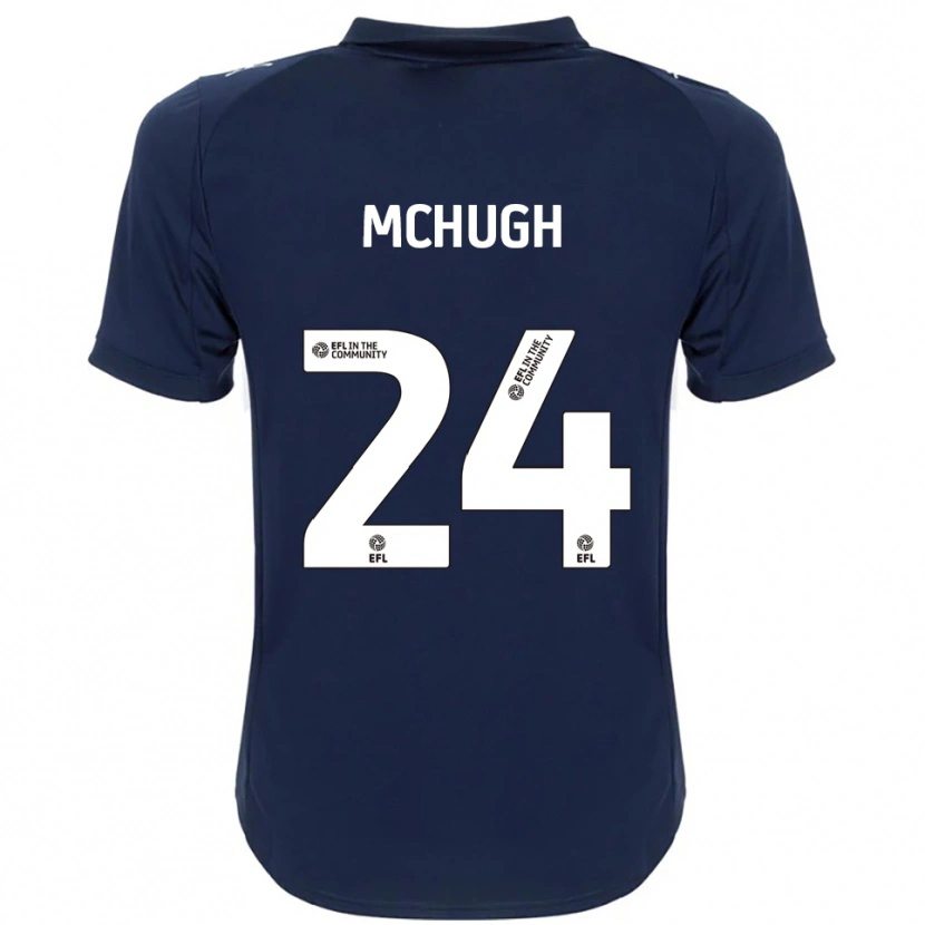 Danxen Kinderen Harry Mchugh #24 Marine Wit Uitshirt Uittenue 2025/26 T-Shirt