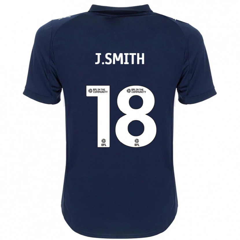 Danxen Kinderen Jonny Smith #18 Marine Wit Uitshirt Uittenue 2025/26 T-Shirt