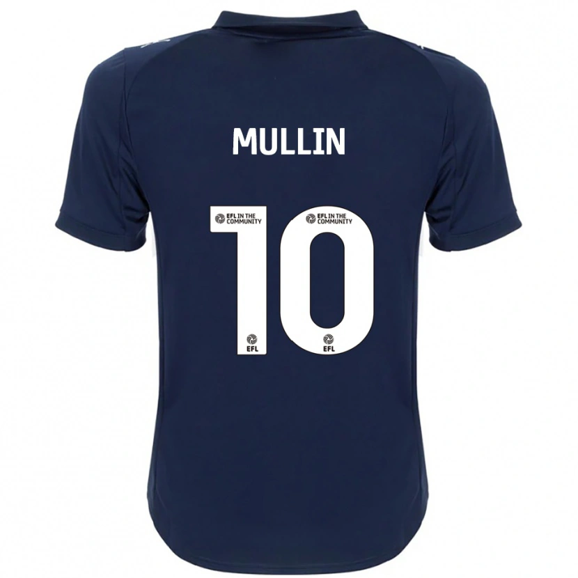 Danxen Kinderen Paul Mullin #10 Marine Wit Uitshirt Uittenue 2025/26 T-Shirt