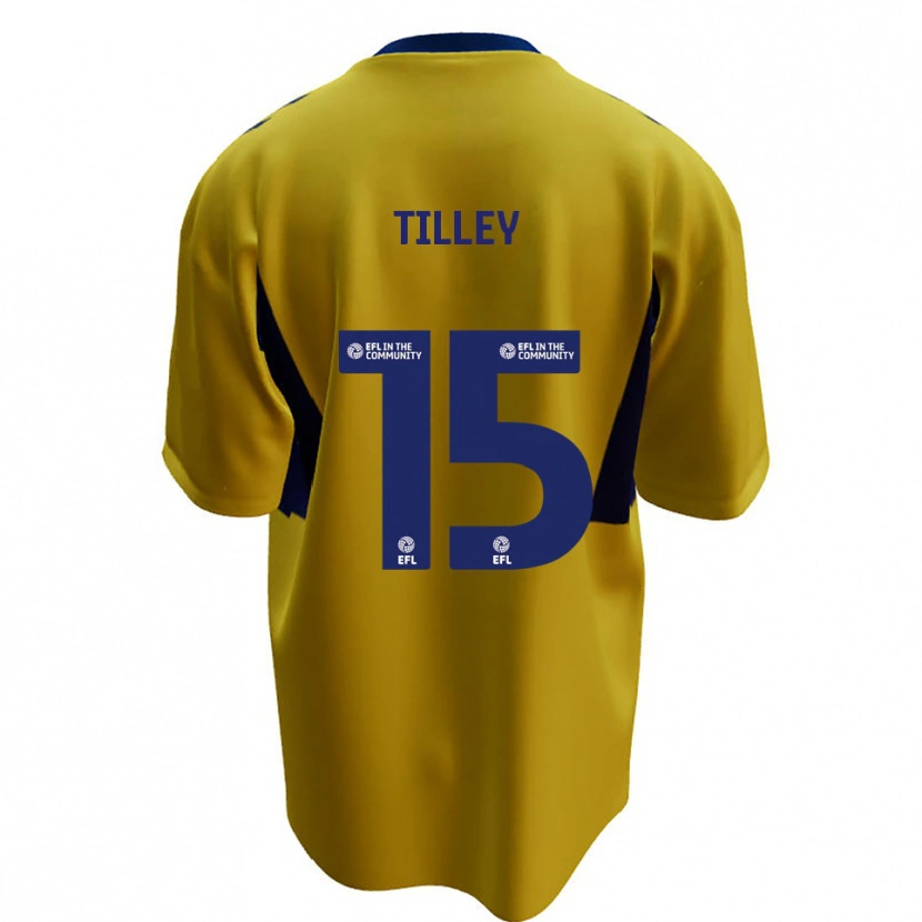Danxen Kinderen James Tilley #15 Geel Blauw Uitshirt Uittenue 2025/26 T-Shirt