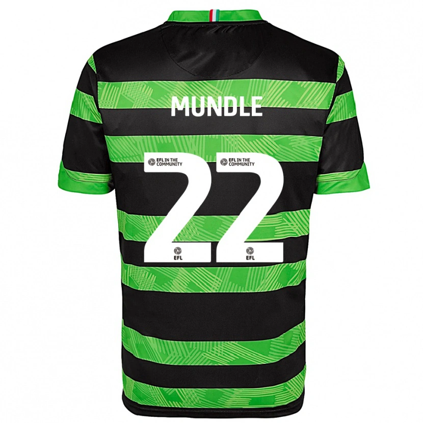Danxen Kinderen Alyssia Mundle #22 Zwart Groen Uitshirt Uittenue 2025/26 T-Shirt