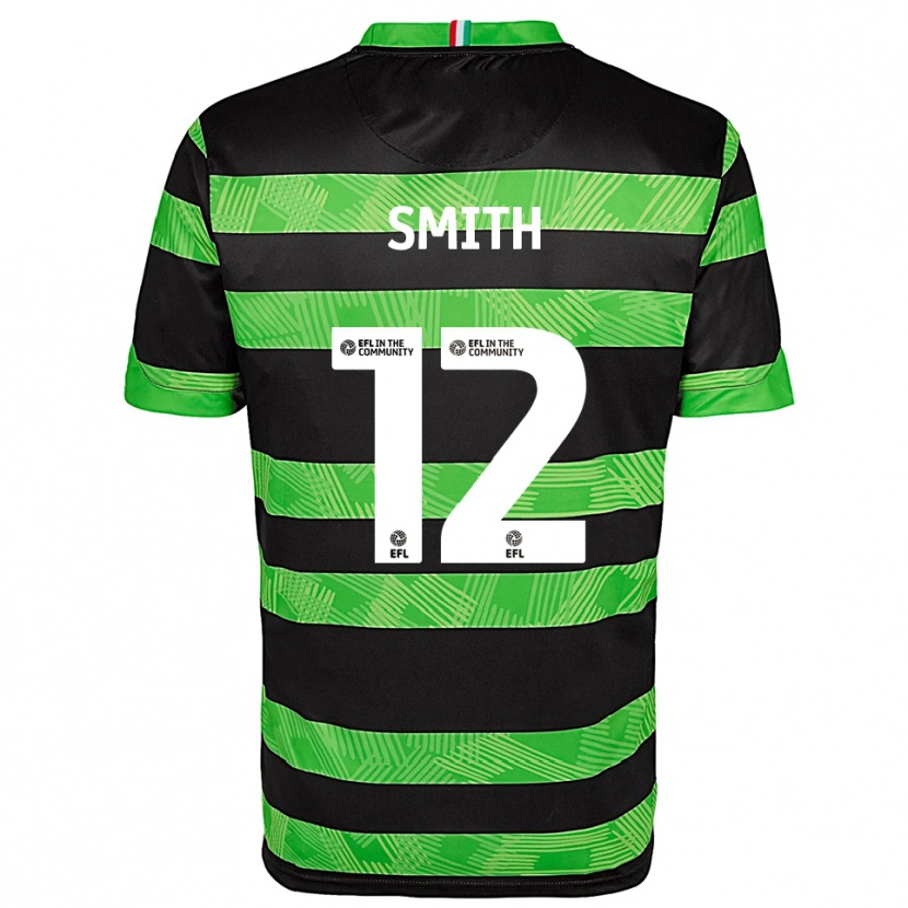 Danxen Kinderen Alistair Smith #12 Zwart Groen Uitshirt Uittenue 2025/26 T-Shirt