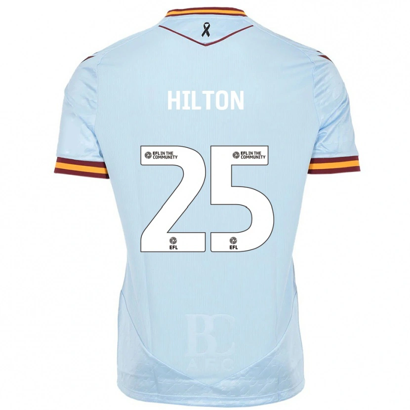 Danxen Kinderen Joe Hilton #25 Hemelsblauw Uitshirt Uittenue 2025/26 T-Shirt