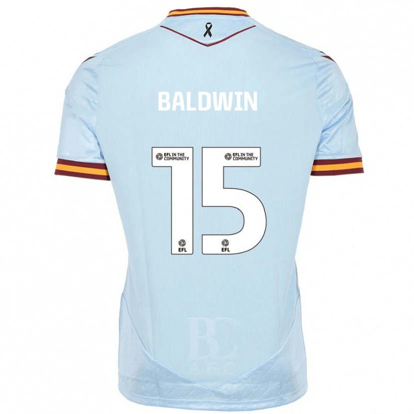 Danxen Kinderen Aden Baldwin #15 Hemelsblauw Uitshirt Uittenue 2025/26 T-Shirt