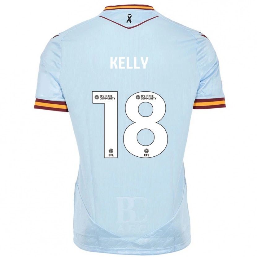 Danxen Kinderen Ciaran Kelly #18 Hemelsblauw Uitshirt Uittenue 2025/26 T-Shirt